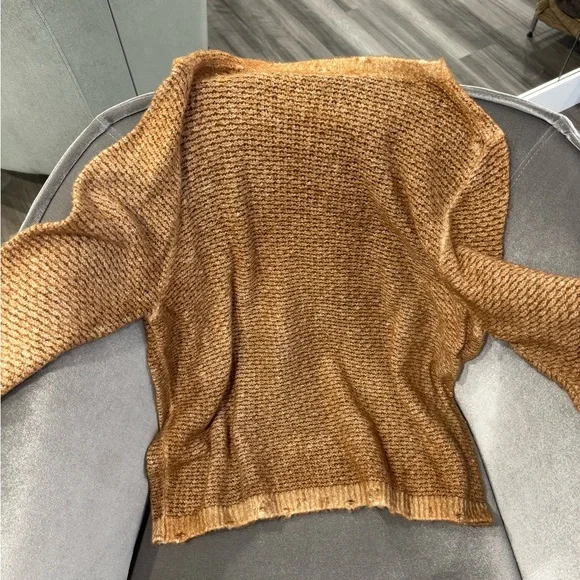 Avant Toi Textured Tan Sweater - Picture 2 of 3